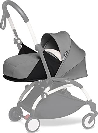 BABYZEN YOYO 0+ Neugeborenen Set, Grey - Inklusive Matratze, Verdeck, Kopfstütze und Fußabdeckung - YOYO2 Kinderwagengestell erforderlich (separat erhältlich)