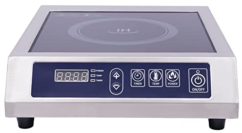 vinnyooc Plaque Induction, 35cm Plaque à Induction Portable, Tables de Cuisson 10 Vitesses de Température pour Mijoter Frire Maximale 75 kg