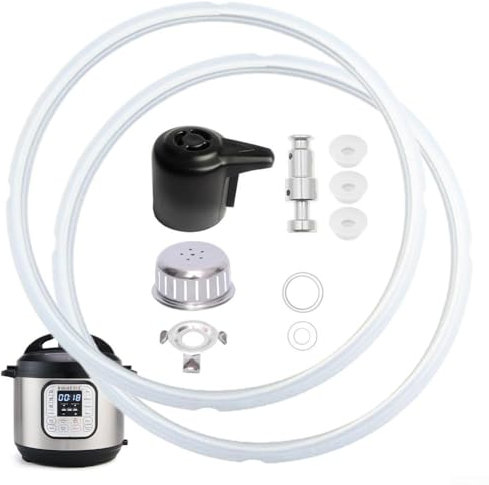 Besttoolifes 11-teiliges Topfzubehör, Topf-Ersatzteile inklusive Dichtungsring, Dampfablassventil, Anti-Block-Schild, Ventildichtungsring, Schwimmerventil und Dichtung