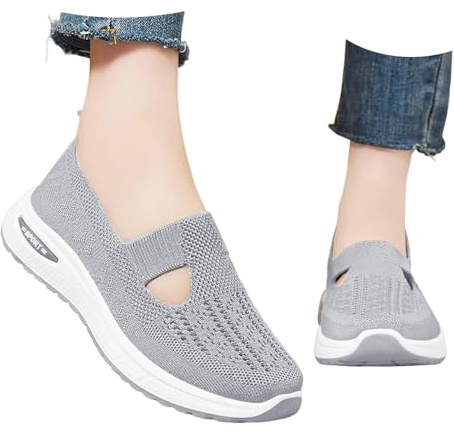 Scarpe Ortopediche Donna Senza Lacci Sneakers Estive Pantofole Antiscivolo Chiuse Scarpe con Plantare Estraibile Morbido Traspirante Antiscivolo a Punta Chiusa Casual Camminare Leggere Casa Comode