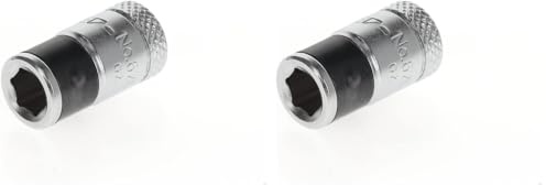 GEDORE 620 Bit-Adapter für 1/4 Knarre, Einfacher Bit-Wechsel, Passgenauer Halt, Silber, (Packung mit 2)
