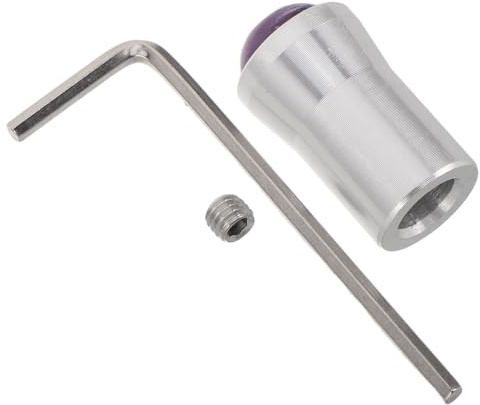ZUNOXAZ Accessoire de Diapason 12 Mm en Alliage D'aluminium et Équilibre Holistique avec Base en Cristal D'améthyste pour Amélioration Stable de Fréquence en Yoga et Contemplation