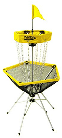 Innova Discatcher Traveler Disc Golf Basket - Yellow
