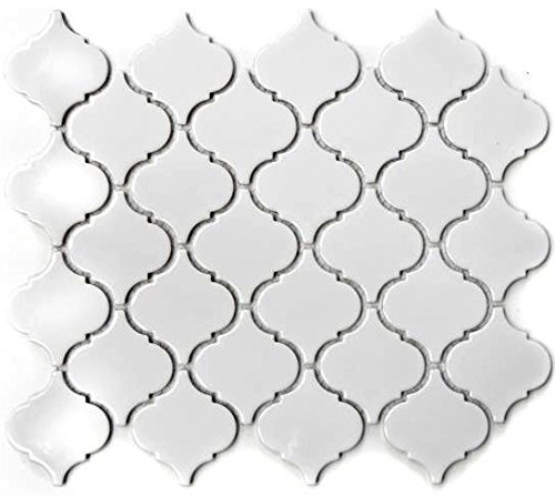 Piastrella a mosaico retrò vintage in ceramica fiorentina bianca lucida per parete bagno WC cucina specchio piastrellato rivestimento per vasca da bagno WB13-1WG