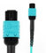 EMSECKO 12-adriges MPO zu MPO Glasfaserkabel 7M, Buchse Typ B, OM3 Multimode Glasfaser Patchkabel, LSZH MPO-MPO Patch Cord für QSFP+ Transceiver MTP kompatibles Verkabelungssystem, Aqua