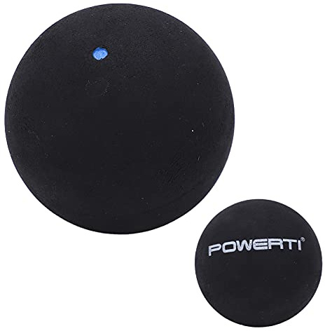 Yosoo Health Gear Squash Ball, 37mm Single Dot Squash Ball Rubber Squash Training Ball High Bounce Squash Racket Balls for Beginner Competition Training (single blue dot)