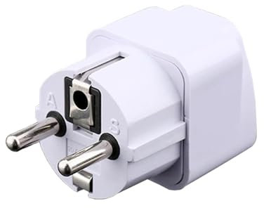 Jembe - Universal UK US to EU Plug AC Power Outlet Charger Adapter Converter European Standard Plug Travel Plug (1)