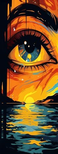 ZHUMUTO Large Diamond Painting Kits for Adults Abstract Eye Sunset