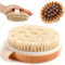 Aililong Spazzola secca Corpo Spazzola per Gambe 2-Pack con Manico in Legno, Spazzola Corpo setole Naturali per drenaggio linfatico, Spazzola per Corpo Secco con Effetto esfoliante.