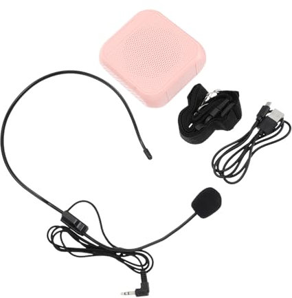 CAXUSD 1 Set Wireless Voice Amplifier Waistband Portable Loudspeaker Equipment Multifunction Amplifier Long Battery Life Simple Design Easy Operation for Classes and Outdoor Activities