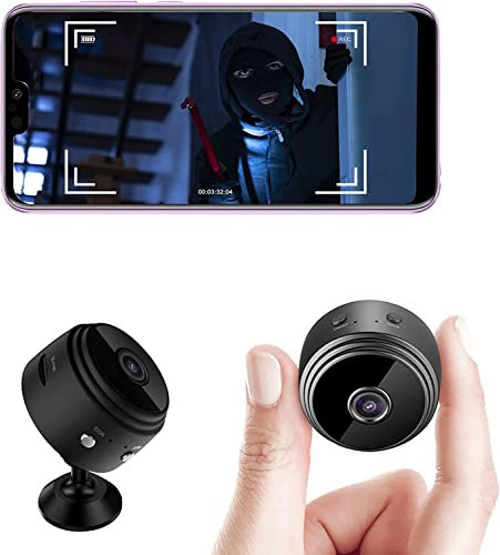 beseloa Mini caméra Espion cachée sans Fil 1080p Full HD avec Audio et vidéo, Surveillance de bébé cachée avec Vision Nocturne détection de Mouvement pour extérieur/intérieur
