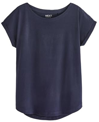NEXT Femme T-Shirt à Mancherons Bleu Marine S