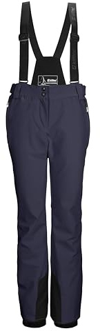 killtec Damen Skihose/Funktionshose mit abnehmbaren Trägern, Kantenschutz, Schneefang und Beinventilation KSW 61 WMN SKI PNTS, Nachtblau, 38, 43425-000