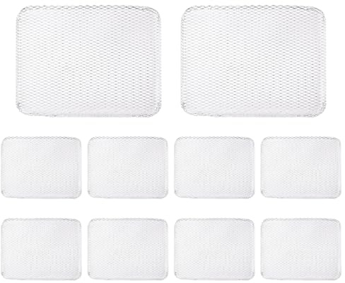 Trrymbbe 10PCS Disposable Grill Grates, 15x12 Inch Non-stick Aluminum Grill Mesh for Outdoor Camping Barbeque Picnics