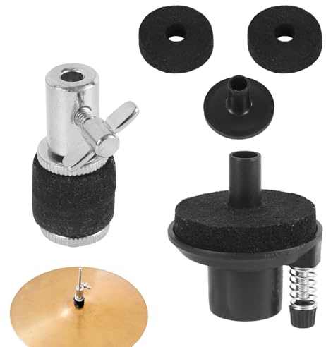 Fukaisu 5pcs Hi-Hat Clutch and Cymbal Seat Holder Set | Durable Cymbal Replacement Accessories for Most Standard Hi-Hat Stands Drum for Jazz and Rock Drummers