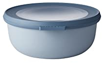 Mepal – Multi Bowl Cirqula Rectangular – Food Storage Container with Lid - Suitable as Airtight Storage Box for The Fridge & Freezer, Microwave Container & Servable Dish – 750 ml – Nordic Blue