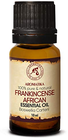 Weihrauchöl Afrikanisch 10ml - Reine Ätherisches Weihrauch Öl - Boswellia Carterii - Somalia - Besten für Beauty - Stressabbau - Aromatherapie - Aroma Diffuser - Raumduft