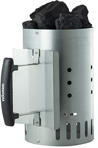 Woodside Outdoor Charcoal Chimney Starter BBQ Grill Quick Start Lighter Burner
