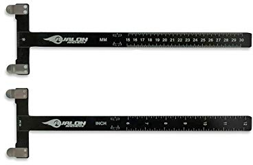 Avalon MHN-A-QT133BK Checker Sehnenmaßstab schwarz