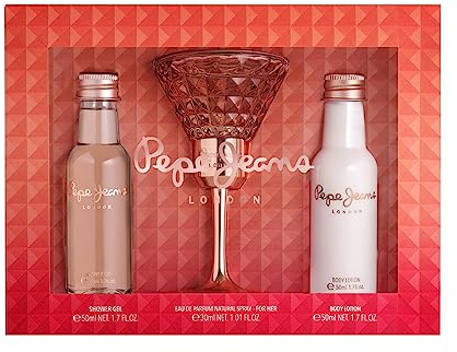 Pepe Jeans Life Is Now For Her Estuche Regalo Perfumes de Mujer Pack de 3 Piezas Eau de Parfum 30ml, Body Lotion 50ml y Shower Gel 50ml Set Fragancia Floral y Oriental