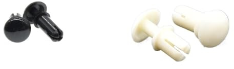 Aqxypas 50 st 4 mm 5 mm svart nylonnit for alla bilar Clipset (Color : Whit, Size : R4050(50PCS))