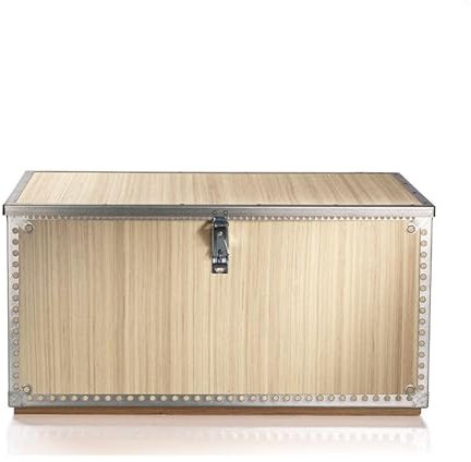 GUARDIQUE Woody Plywood Box 126 – hållbar och anpassningsbar förvaringslåda av plywood för säker förpackning, transport och förvaring – perfekt för verktyg, instrument och utrustning