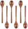 6 Stück Holzlöffel Set Esslöffel Handgefertigter Holz Teelöffel 23 x 4,5 cm Langer Griff Suppenlöffel Honiglöffel Wooden Spoon Küchengerät zum Essen Mischen Rühren Kochen