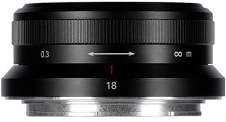 7Artisans 18mm F5.6 Lente Marco Completo, Ultra Delgada, Punto de Marco Completo, Lente Fija Manual, Amplia Apertura, Longitud Focal, filtros compatibles de 49 mm, Compatible con Montaje Z