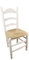 Genérico Silla Rústica en Madera con Asiento Recambiable de Enea. Madera al Natural.