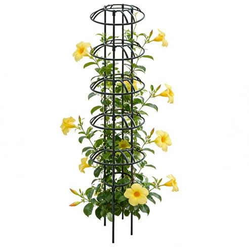 Trädgårdsspaljé | Rostsäker slitstark | Torn krukväxtburar för blommor, för lematis jasminblommor frukt grönsaker vinrankor inomhus utomhus växthus