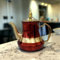 Marokkanische Teekanne aus Edelstahl, verziert mit integriertem Filter und echtem, traditionellem Griff, graviertem Modell, klassisches Arabisches Design, 1,4 l
