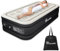YITAHOME Single Size Air Bed Self-inflating Air Mattress Portable Blow-up Bed Inflatable Mattress with Built-in Pump, Camping Bed for Single Adult, Black/Gray