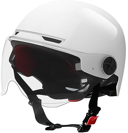 ACMEDE Halbschalenhelm Halbhelme Motorradhelm Jet-Helm Bobber Mofa-Helm Halbschale Roller-Helm für Herren Damen Biker Cruiser Brain-Cap für Moped Helm 54-65cm