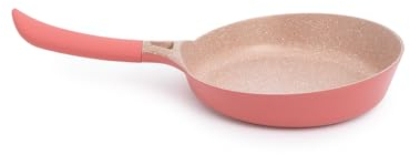 CREATE / PAN STUDIO/Sartén de aluminio fundido de Ø24cm con revestimiento cerámico terracota/Asa de baquelita, para todo tipo de cocinas, resistente y duradera, fácil de limpiar, libres de PFOA