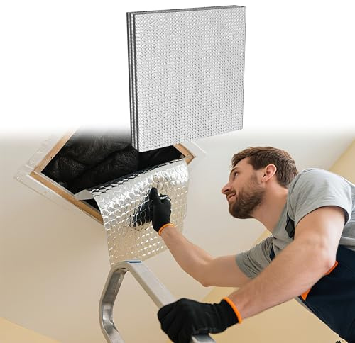 HENGMEI Isoleringsfilm, isoleringsfilm, dubbel aluminium, husisolering, bubbelplast, 3–4 mm, isoleringsband, isoleringsfilm för värmeisolering, köldskydd (60 cm x 5 m)