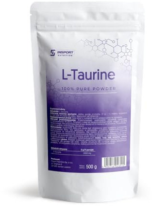 Taurine pure en poudre | Acide aminé pour énergie, endurance et récupération 500 Grammes – INSPORT