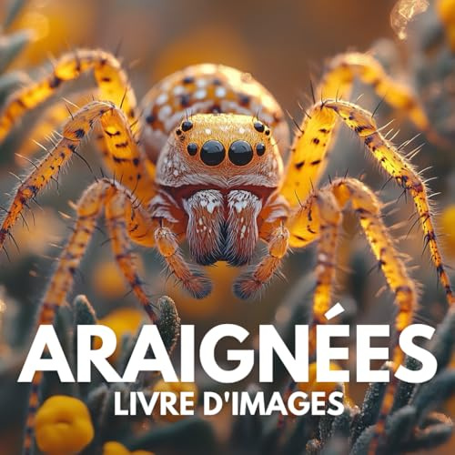 Livre d'images sur les araignées: 100 photographies étonnantes pour explorer l’univers mystérieux des araignées.