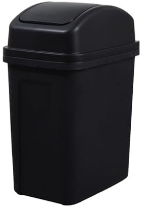 Poubelle de Table avec Couvercle, Poubelle à Couvercle, Poubelle Plastique, Mini Poubelle Salle de Bain, Poubelle Cuisine Pour Cuisine Chambre Salle de Bains Salles, Table Trash Can (Noir)