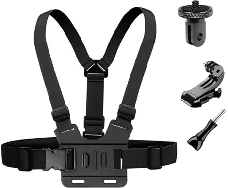 YEHOLDING Supporto per fascia toracica regolabile compatibile con Insta 360 X5 X4 X3 X2 X, accessori action cam kit compatibile con Insta360 ACE Pro 2 ACE Pro ACE ONE RS R GO 2 3