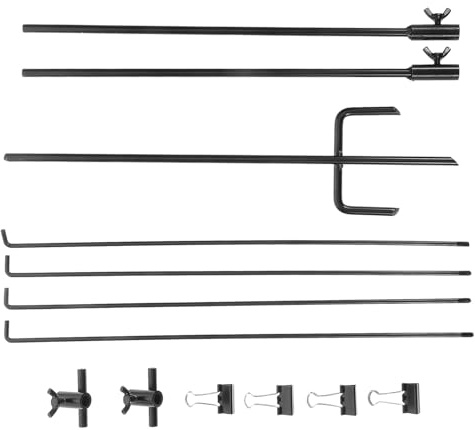 GARVALON Support Cible Tir Sportif Réglable Métal avec Base Robuste Porte-Cible Papier Portable pour Tir Extérieur et Entraînement