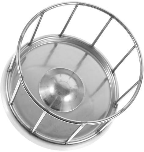 STOBAZA Comedero para Tortugas de Acero Inoxidable 304, Diámetro 11 Cm, Plato de Alimentación y Cuenco de Agua para Reptiles, Cuenco Estable para Terrario, Adecuado para Alimentación