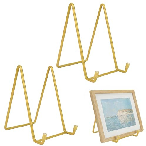 10 Pack Plate Stands for Display 6 Inch Plate Holder Metal Display Stand