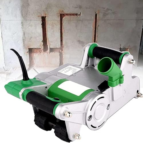 XueFulxion Rozadora Eléctrica Potente para Fontanería y Electricidad – Ranuradora con Adaptador para Aspirador,diseñada para Abrir regatas rápidamente en mampostería Ligera