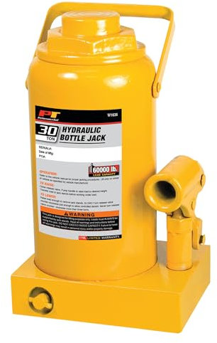 Performance Tool W1636 30 Ton (60,000 lbs.) Heavy Duty Hydraulic Bottle Jack, Range: 11 1/4-Inch to 18 1/4-Inch