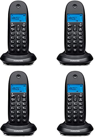 Motorola C1004L - Teléfono Inalámbrico Dect Cuarteto #3206