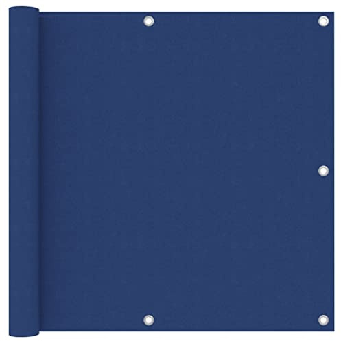 vidaXL Balkon Sichtschutz Bespannung Terrasse Windschutz Sonnenschutz Balkonbespannung Balkonverkleidung Blau 90x600cm Oxford-Gewebe