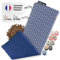 Chill&Rest - Bouillotte micro-onde fabriquée en France - Coussin chauffant micro onde - Bouillotte nuque et dos - Poche de froid - Chauffe cou - Idee cadeau homme - Bleu - La Segaiha