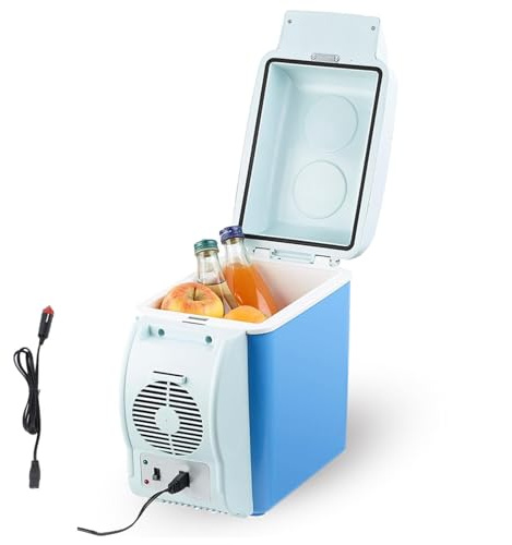 HAZARA Nevera Coche Enchufable, 7.5l,Coche 12v,Bajo Ruido Nevera Coche, Con FuncióN De Enfriamiento Y CalefaccióN Nevera De Coche, Nevera PortáTil Para Acampar