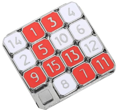 Sarini Sliding Block Puzzle 4x4 Pussel Educational Tool Math Pussel, Intelligence Number Pussel Logic Game Brain Teaser Tool