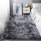 GOUSUN Hochflor Teppich 300 x 400 cm rutschfeste Rückseite Teppich für Büro Anti-Rutsch Unterseite Waschbarer Teppich für Kinderzimmer, Dunkelgrau